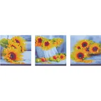 Diamond Dotz DD14.001, Originele 5D Diamond Painting Set Sunflower Days, Knutselpakket met 28.144 Ronde Steentjes, Dotz voor Volwassenen, Hobbypakket ca. 142 x 42 cm voor Kinderen Vanaf 8 Jaar