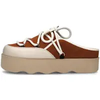 Scholl Klomp Women Lindsay E Suede Leather Chalk Brandy-Schoenmaat 37