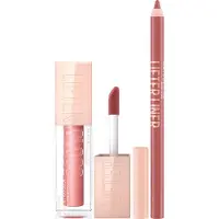 Maybelline New York - Lifter Gloss 3 Moon Glanzende Lipgloss + Lifter Liner Lipliner met Hylaronzuur 07 Big Lift