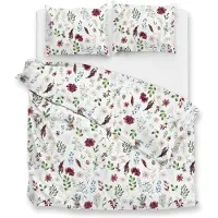Zohome Zo Home Dekbedovertrek Flanel Celeste - white 240x200/220cm