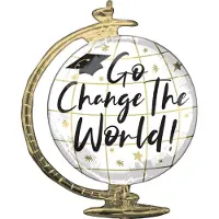 Anagram Ballon Supershape Change The World Globe 58 X 23 Cm