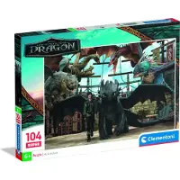 Clementoni - Puzzel - How to train your dragon - 104 stukjes - vanaf 6 jaar