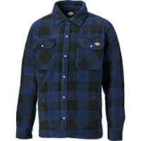 Dickies Heren Portland Longsleeve Polyester Polar Fleece Gevoerde Shirt