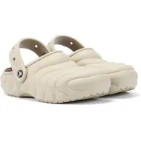 Crocs Classic gevoerde Overpuff damesklompen beige