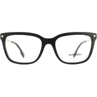 Burberry Square dames zwart op vintage cheque glazen frames