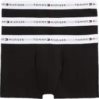 Tommy Hilfiger Underwear Boxershorts 'Essentials' zwart gemêleerd / wit