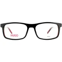 HUGO BOSS Hugo HG 1004 54/17/145 Zwarte rode Acetaat monturen MAN HG 1004