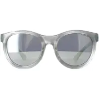Moncler ML0087 20D grijze transparante spiegelzonnebril
