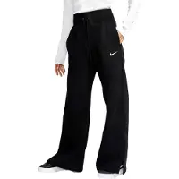 Nike Dames Phoenix Fleece Joggers met wijde pijpen in zwart