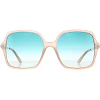 GUESS GU7845 57P glanzende beige groene zonnebril met kleurverloop