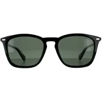 Polaroid Square Unisex Zwarte Groene Gepolariseerde Zonnebril