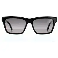 Yves Saint Laurent zonnebril SL M104 001 Glanzende zwartgrijze gradiënt