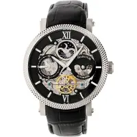Heritor Automatic Heritor automatisch Aries-skelethorloge met leren band