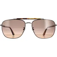 Police zonnebril spld43 oorsprong 44 584k glanzende gunmetal matte rookgradiënt oranje