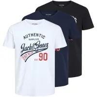 Jack & Jones Shirt 'Ethan' navy / rood / zwart / wit