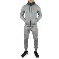 Nike Air heren fleece trainingspak volledige set grijs