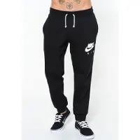 Nike Air heren fleece joggingbroek in zwart