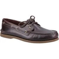 Sperry Authentic 2 Eye Leer Heren Amaretto Bootsschoenen
