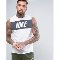 Nike herenhemd met retro logo in wit