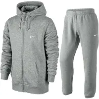 Nike Heren Club Fleece volledig trainingspak set grijs