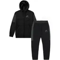 Nike Air heren fleece trainingspak volledige set in zwart
