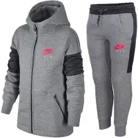 Nike Air Jongens NSW Trainingspak Volledige Set in Grijs