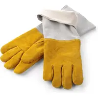 Super Merchant BBQ Handschoenen / Ovenhandschoenen XL Leer 46 cm - 2 Stuks