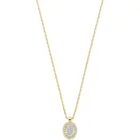 Isabel Bernard Le Marais Anne 14 karaat gouden ketting met zirkonia stenen voor dames