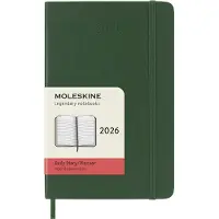 Sonstige Verlage 8056999275587, Agenda 2026, dagelijks, formaat A6, zachte kaft, groen