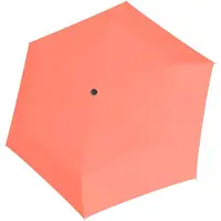 Doppler Fiber Mini Compact Zak paraplu 16 cm - 93cm Diameter - neon coral