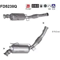 As FD5238Q Roetfilter (DPF)