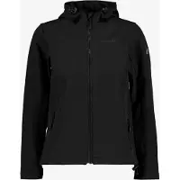 Mountain Peak kinder softshell jas zwart maat 134/140