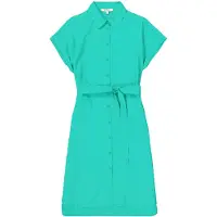 Garcia Ladies Dress Vivid Green Size: S | Midi Dresses Outlet | Dames | Blauw