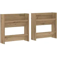 vidaXL Schoenenkast 2 st 60 x 18 x 60 cm Bewerkt hout Artisan Eiken