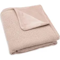 Jollein Deken Wieg 75x100 Basic Knit Wild Rose/Fleece