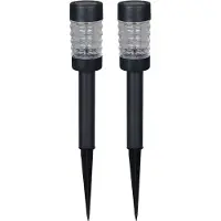 Luxform Tuinlamp Solar Rennes Black 5 Lumen (Set van 3)