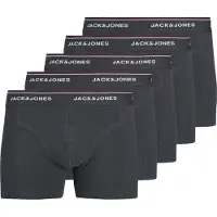 Jack & Jones Boxershorts 'AVERY' antraciet / wijnrood / wit