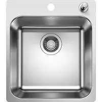 BLANCO spoelbak SUPRA 400-IF/A R12 met afvoerbediening en trekknop / geschikt voor kasten vanaf 45 cm breed