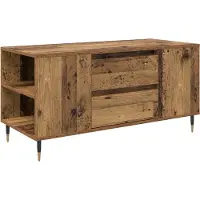 vidaXL Salontafel Oud Hout 102 x 44,5 x 50 cm Bewerkt hout