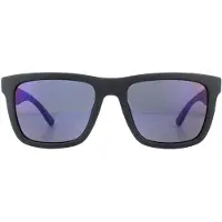 Lacoste rechthoekheren matblauwe marineblauwe zonnebril