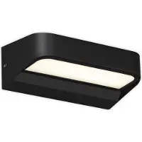 Briloner - Wandlamp buiten - buitenlamp - buitenverlichting - IP44 - 8 Watt - 4.000 Kelvin - zwart, 142x83x52mm (LxBxH)