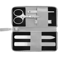 ZWILLING Manicure pedicure set 5-delig met Nagelschaar, vegan, zilver Nagelverzorgingsset 1 st