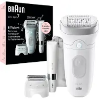 Braun Silk·épil 7 - Epilator met Ladyshave opzetstuk - type 7-441 - Wit/Zilver