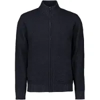 No-excess Gebreid vest donkerblauw