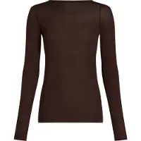 Hunkemoller Shirt ' Boatneck Cashmere' bruin