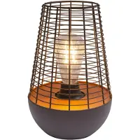 Näve LED sfeerlamp 5283522, op batterijen 5283522, bruin / roest, metaal