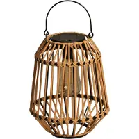 Luxform Lantaarn Solar Ibiza Small Wicker 15 Lumen
