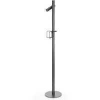 Evotec LED terraslamp Paul Basic, 1-lamp Basic, zwart, metaal, Modern