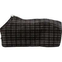 Kentucky Horsewear Horsewear - Zweetdeken fleece 'heavy' check printing bruin 125-5'9