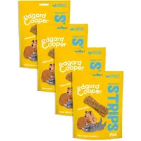 Edgard & Cooper Adult Strips Kalkoen - Kip - 4 x 75 gr - Voordeelverpakking